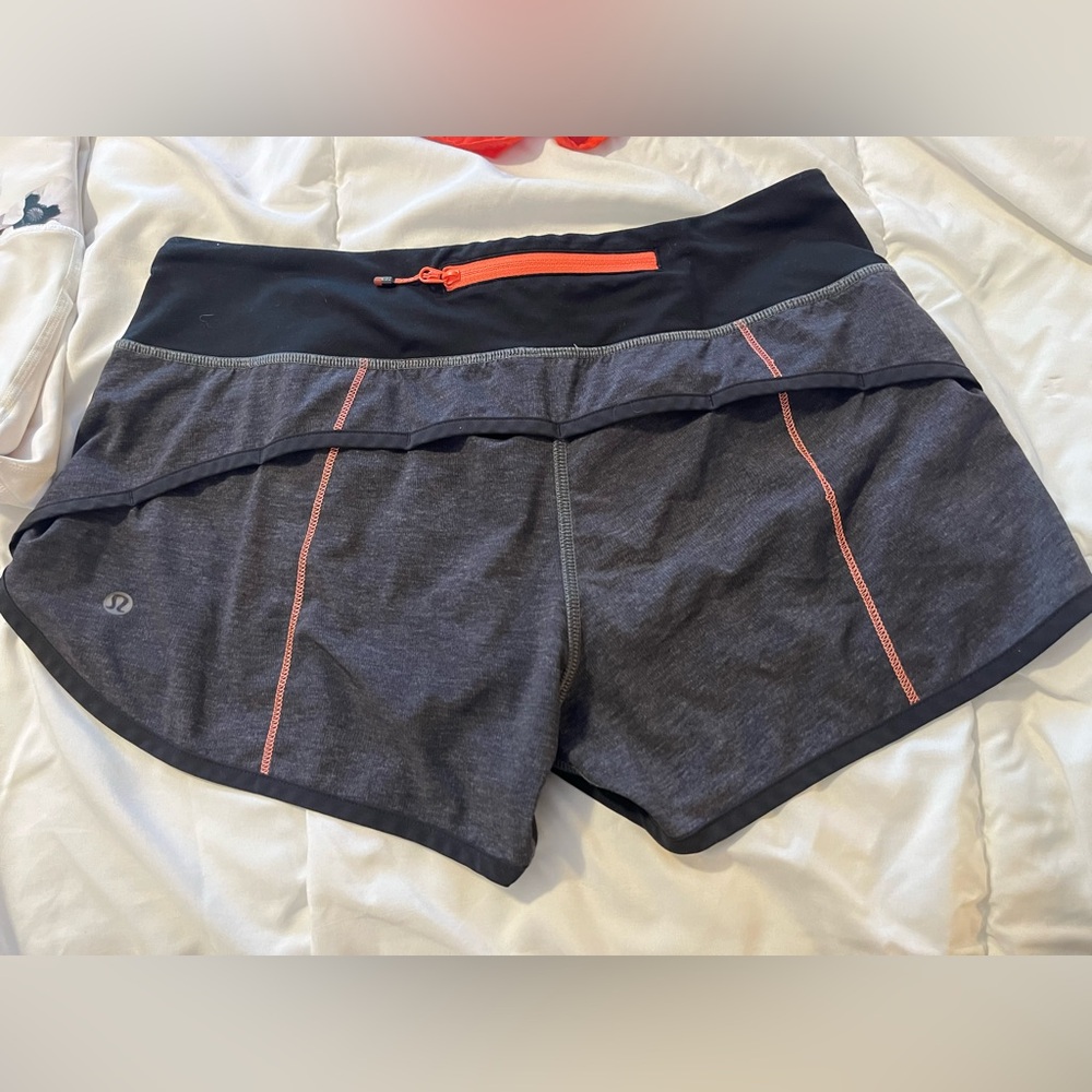 Lululemon speed up running shorts.